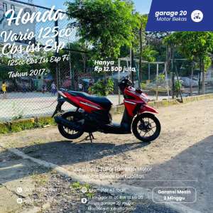 Jual bekas Honda Vario 125cc CBS ISS Esp Fi PgmFi Tahun 2017,lokasi di Jakarta