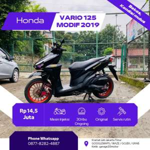 Jual bekas Honda Vario 125cc PgmFi ModifTahun 2019,lokasi di Jakarta Timur