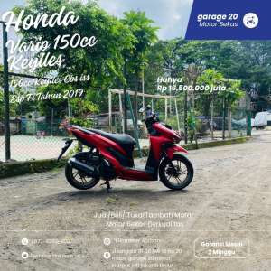 Jual bekas Honda Vario 150cc Keylles CBS ISS Esp Fi Tahun 2019,lokasi di Jakarta