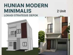 Hunian Modern Minimalis 2 Lantai 2 Unit di Tapos Depok , tersedia melalui melalui situs Olx