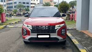 Jual bekas Hyundai Creta prime 2023 merah sunroof km 19rban,lokasi di Jakarta DKI