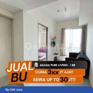 Jual Apartemen Akasa Pure Living Bsd 1Br Semi Furnished , tersedia melalui melalui situs Rumah123