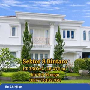 Jual Rumah di Sektor 8 River Park Bintaro , tersedia melalui melalui situs Rumah123
