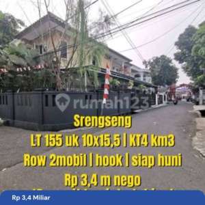 Lokasi Emas Harga Masih Nego Rumah Siap Huni 2 Lantai Hook Lebar 10 Meter Strategis Tepi Jalan Srengseng Kebon Jeruk Jakarta Barat , tersedia melalui melalui situs Rumah123