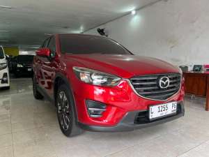 Jual bekas Mazda CX-5 GT 2016 SUV merah sunroof,lokasi di Jawa Timur