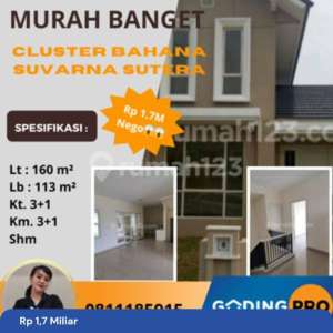 Murah Bahana Lt. 160 Suvarna Lavon Cikupa Tangerang , tersedia melalui melalui situs Rumah123