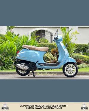 Jual bekas Piaggio Vespa LX125 IGET LED FACELIFT TH 2024 WARNA BLUE CAPRI PERFECT CONDITION,lokasi di Jakarta Pusat