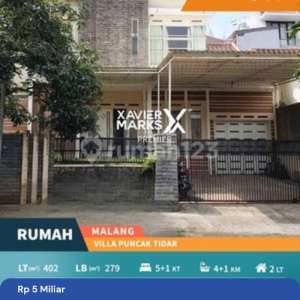 Rumah 2 Lantai dengan Kolam Renang Pribadi di Villa Puncak Tidar Malang , tersedia melalui melalui situs Rumah123