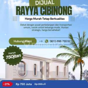 Rumah 2 Lantai New Brand Cibinong Pemda , tersedia melalui melalui situs Rumah123