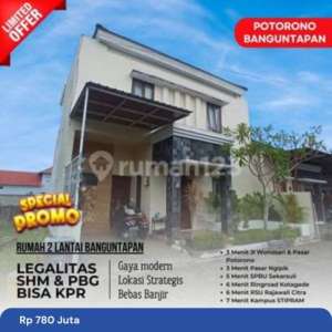 Rumah 2 Lt Investasi di Jogja Banguntapan Dekat Kotagede Giwangan , tersedia melalui melalui situs Rumah123