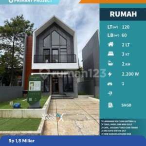 Rumah Baru 2 Lantai Minimalis Desain Modern di Batu Panorama Batu , tersedia melalui melalui situs Rumah123