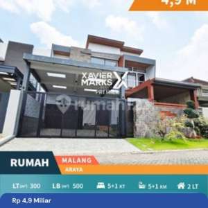 Rumah Baru Siap Huni Minimalis Modern Baru 2 Lantai Siap Huni Daerah Araya Golf Malang , tersedia melalui melalui situs Rumah123