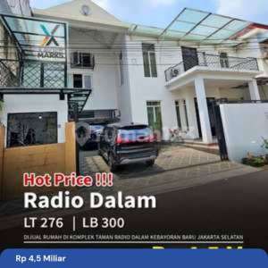 Rumah Cantik 2.5 Lantai Harga Affordable Di Taman Radio Dalam , tersedia melalui melalui situs Rumah123