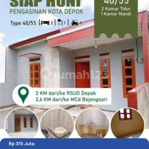 Rumah Cantik Siap Huni Di Pengasinan Depok Dekat Rsud Depok , tersedia melalui melalui situs Rumah123