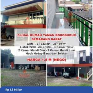 Rumah dan Gudang Siap Pakai Lokasi Taman Borobudur , tersedia melalui melalui situs Rumah123