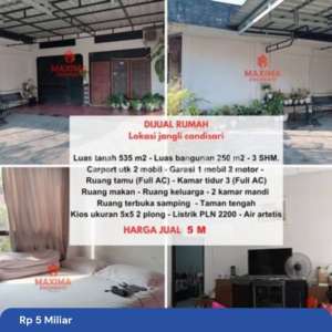 Rumah Dan Toko di Jalan Jangli Raya, Semarang , tersedia melalui melalui situs Rumah123