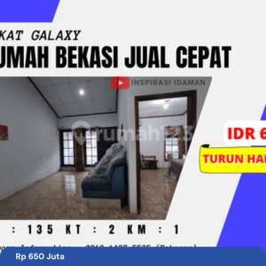 Rumah Dekat Galaxy Bekasi Jual Cepat sampai jadi , tersedia melalui melalui situs Rumah123