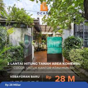 Rumah Hitung Tanah Lokasi Strategis Komersial Area Kebayoran Baru , tersedia melalui melalui situs Rumah123