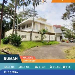 Rumah Hook Lokasi Premium di Araya Golf Malang , tersedia melalui melalui situs Rumah123
