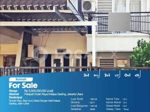 Rumah Janur Indah Raya Kelapa Gading, Jakarta Utara , tersedia melalui melalui situs Olx