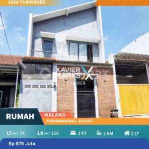 Rumah Konsep Industrial di Pandanwangi, Sulfat Blimbing Malang , tersedia melalui melalui situs Rumah123