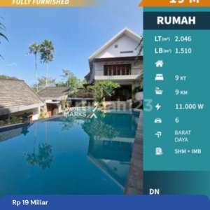 Rumah Mewah Konsep ResortPrivate Pool dan Rooftop Full Furnished di daerah Tidar, Malang , tersedia melalui melalui situs Rumah123