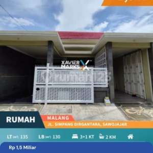 Rumah Minimalis Kondisi Sangat Baik di Jl. Simpang Dirgantara, Sawojajar Malang , tersedia melalui melalui situs Rumah123