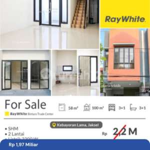 Rumah Minimalis Murah di Praja Kebayoran Lama , tersedia melalui melalui situs Rumah123