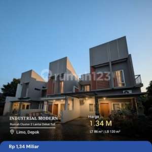 Rumah Modern Induatrial Limo Depok Dekat Tol Kukusan , tersedia melalui melalui situs Rumah123