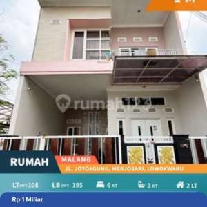 Rumah Modern Siap Huni di Joyo Agung Merjosari Lowokwaru Malang , tersedia melalui melalui situs Rumah123