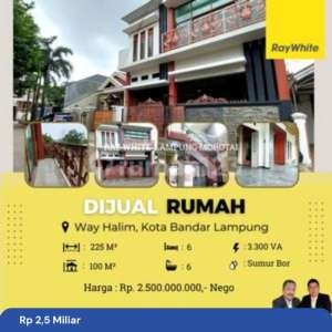 rumah murah way halim , tersedia melalui melalui situs Rumah123