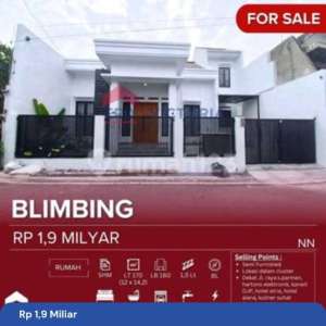 Rumah SHM Bagus Strategis Malang Kota , tersedia melalui melalui situs Rumah123