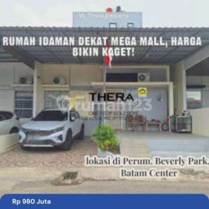 Rumah Siap Huni Cluster Beverly Park Lingkungan Tenang Dekat Pusat Pemerintahan dan Pelabuhan Ferry Internasional Batam Center , tersedia melalui melalui situs Rumah123