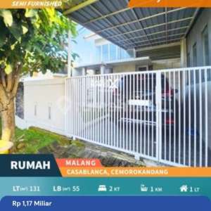 Rumah Siap Huni di Casablanca Cemorokandang Kedungkandang Malang , tersedia melalui melalui situs Rumah123