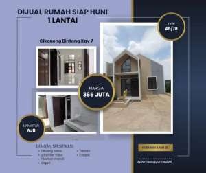 Rumah siap huni model yg lagi viral scandinavin Di Cinunuk , tersedia melalui melalui situs Olx