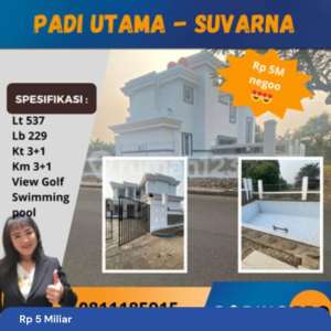 Rumah View Golf Di Padi Utama Suvarna Sutera Tangerang , tersedia melalui melalui situs Rumah123