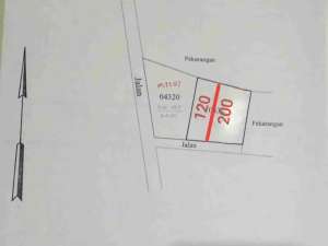 tanah murah luas 200m2 dekat pawon mbah gito jl kaliurang km 12 lokasi di Ngaglik, tersedia melalui melalui situs Olx