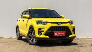 Jual bekas TOYOTA RAIZE G TURBO CVT 1.0 AT 2023 KUNING,lokasi di Jawa Barat
