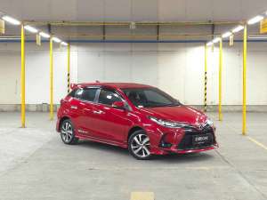 Jual bekas Toyota Yaris TRD CVT 3 AB 2021 Merah,lokasi di Jakarta DKI