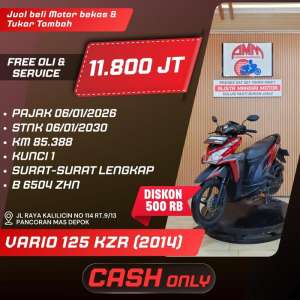 Jual bekas VARIO 125 KZR TH 2014 PLAT DEPOK,lokasi di Depok