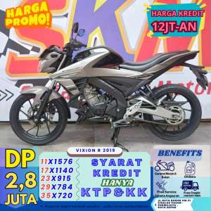 Jual bekas vixion 2019 DP2800 garansi mesin 6bulan cash credit,lokasi di Tapos