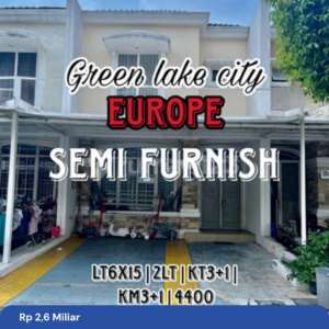 Wilson Rumah Semi Furnish Cluster Favorit Green Lake City , tersedia melalui melalui situs Rumah123