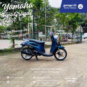Jual bekas Yamaha Fino Grende 125cc Bluecore AKS SSS Tahun 2020,lokasi di Jakarta Timur