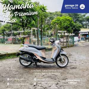 Jual bekas Yamaha Fino premium 125cc Bluecore Tahun 2021,lokasi di Jakarta Timur