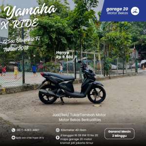Jual bekas Yamaha X-Ride 125cc Bluecore LED Fi Tahun 2018,lokasi di Jakarta Timur