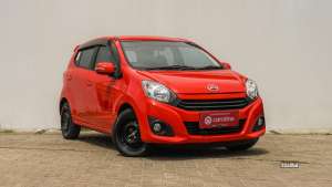 Jual bekas DAIHATSU AYLA X 1.0 MT 2021 MERAH,lokasi di Jawa Barat