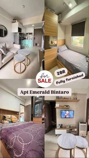 Dijual Apartemen Emerald Bintaro fully furnished. Tinggal bawa koper lokasi di Apartemen Emerald Bintaro, tersedia melalui melalui situs Olx