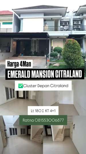 Dijual Rumah Minimalis Emerald Mansion Citraland lokasi di Citraland, tersedia melalui melalui situs Olx
