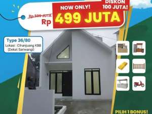 DISKON 100 juta rumah di cihanjuang cibaligo permai dkt pemkot cimahi , tersedia melalui melalui situs Olx