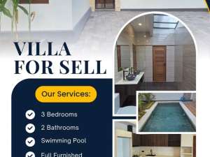 FOR SALE BEAUTIFUL VILLA WITH LARGE A SWIMMING POOL AT DENPASAR SELATAN , tersedia melalui melalui situs Olx
